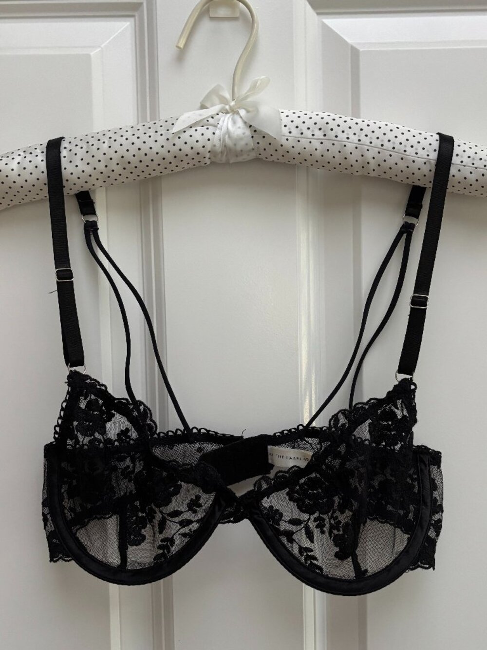 Black Lace Underwire Bra Lingerie | Kat The Label
